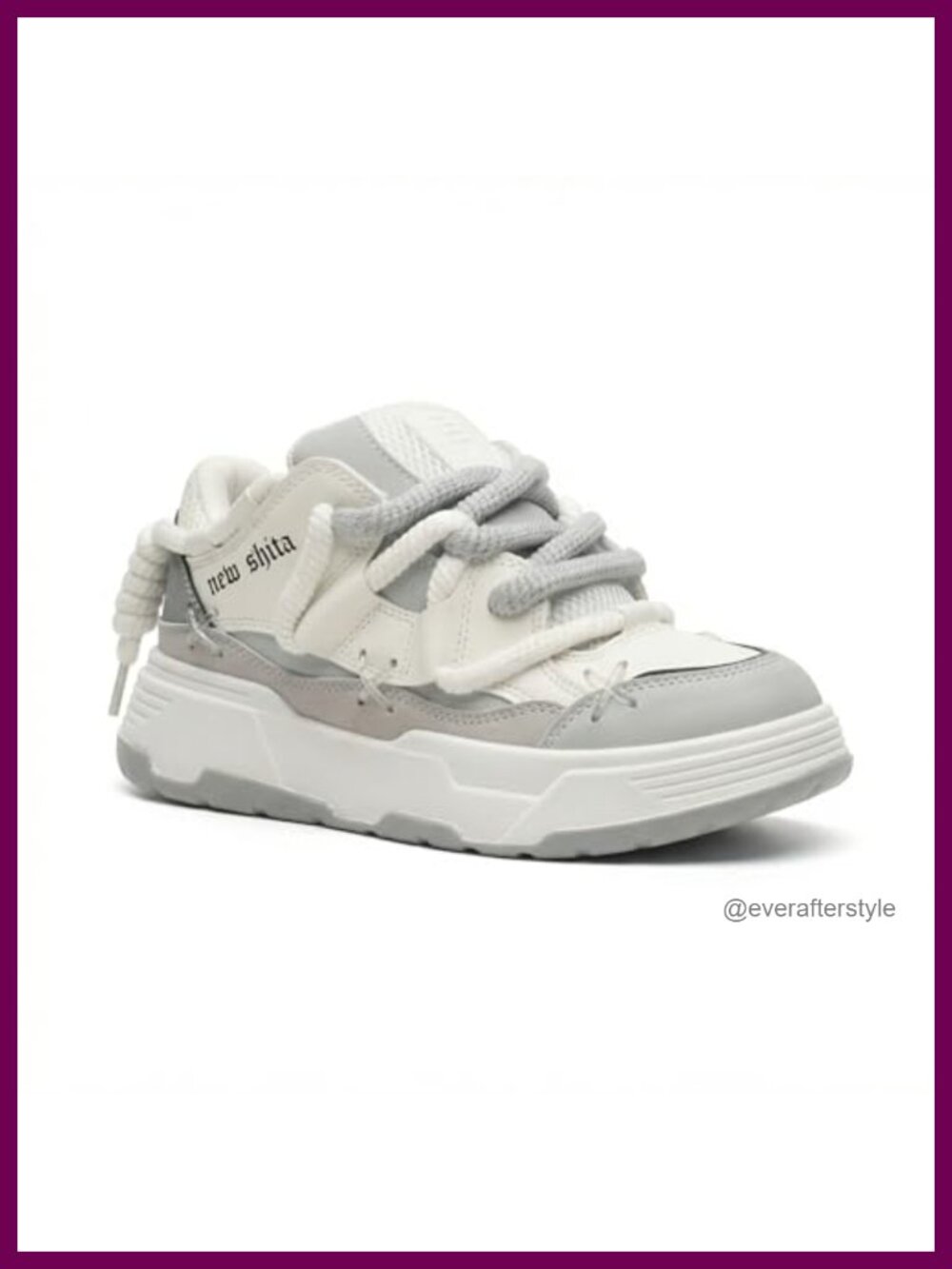 Chunky Platform Sneakers, 2 Inch Height Incre Athletic Shoes, Lightweight